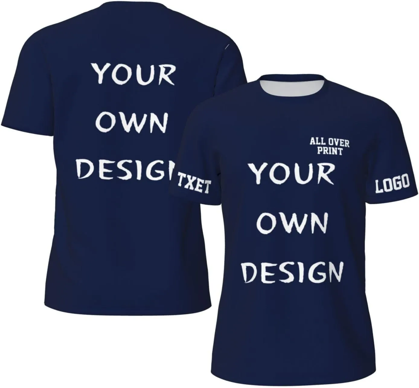 

Футболка с принтом на 4 сторонах для мужчин