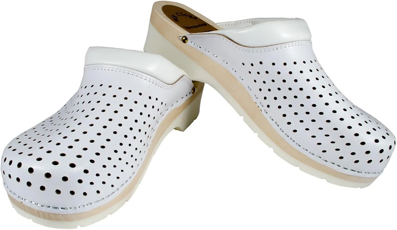 MB Clogs Оригинальные шведские сабо, мужские удобные сабо, белые — фото 2