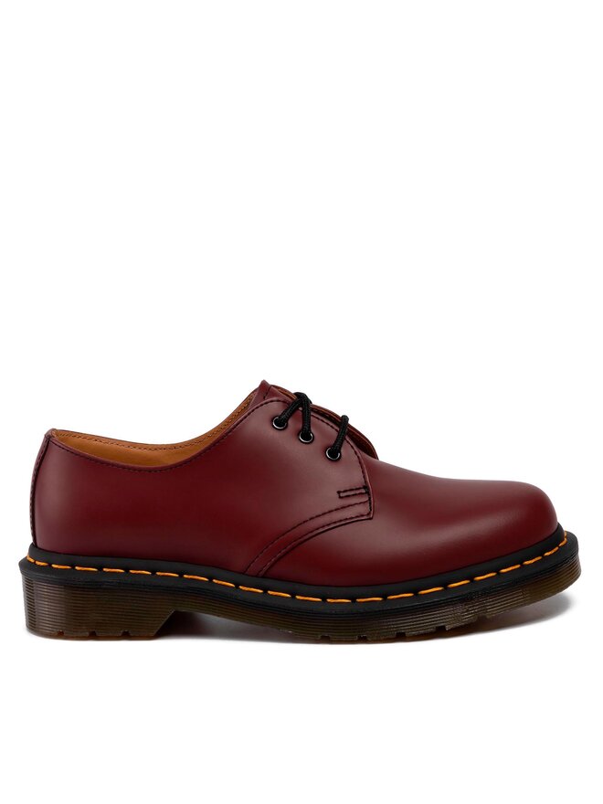 

Ботинки на шнуровке 1461 Dr. Martens, темно-красный