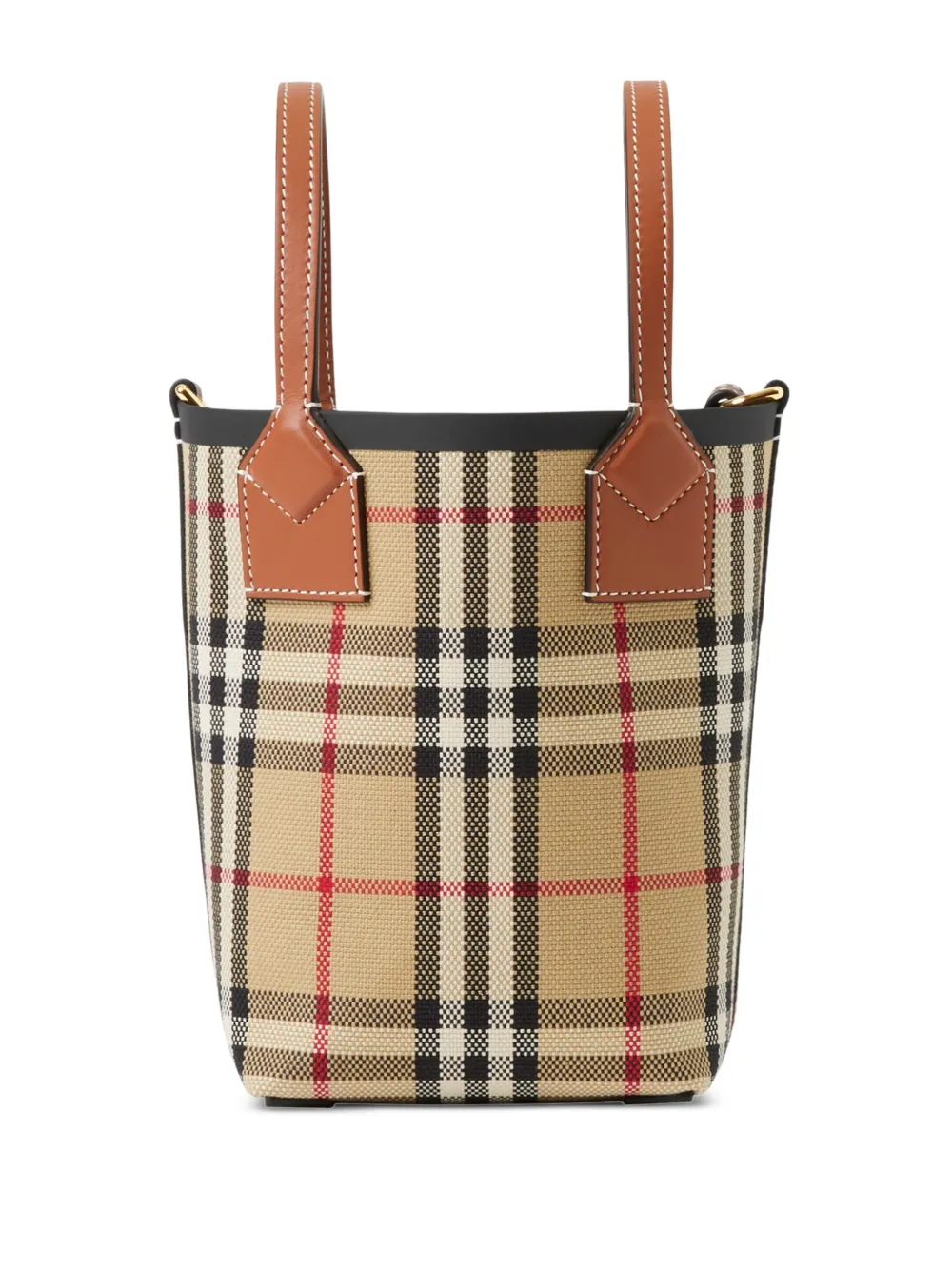 

Сумка-ведро London размера мини BURBERRY, нейтральный