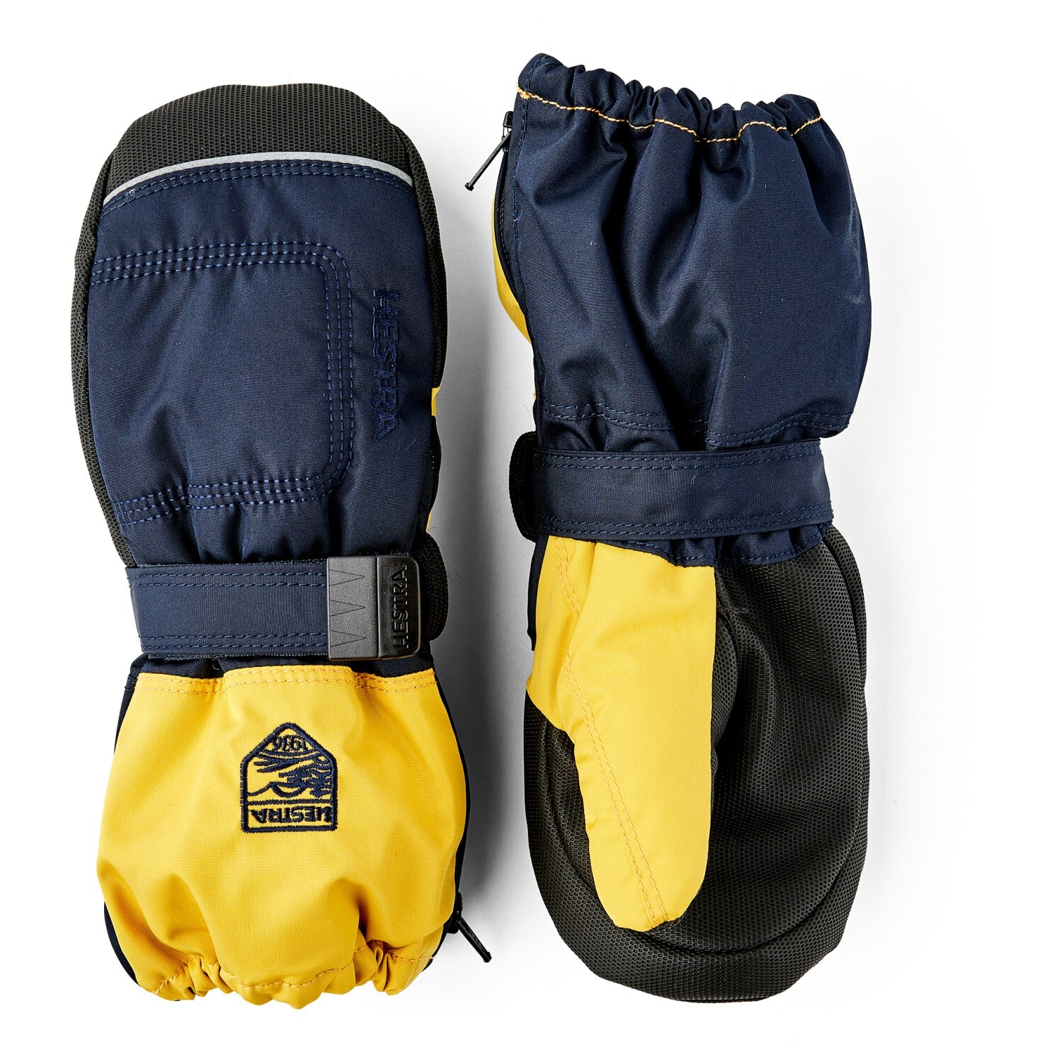 

Перчатки Hestra Baby Zip Long Mitt, цвет Dark Navy/Yellow