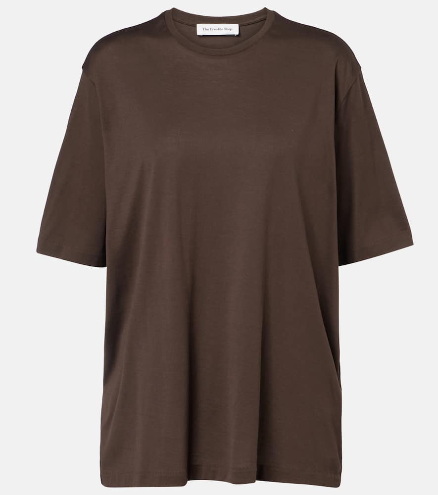 

Футболка Harper из хлопкового джерси The Frankie Shop, Brown
