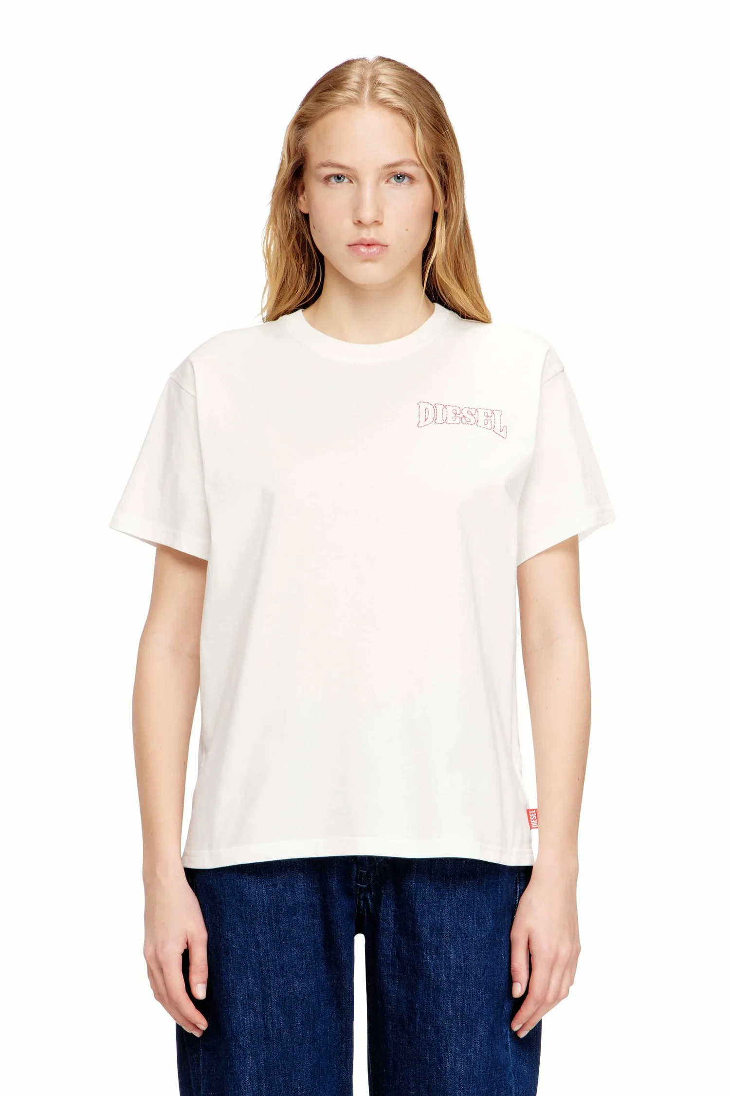 Женская футболка T-NORMY-S17 Diesel, off white — фото 4