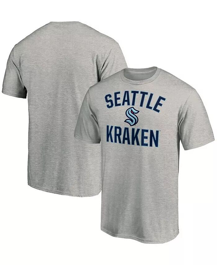 

Мужская футболка Heather Grey Seattle Kraken Victory Arch Fanatics