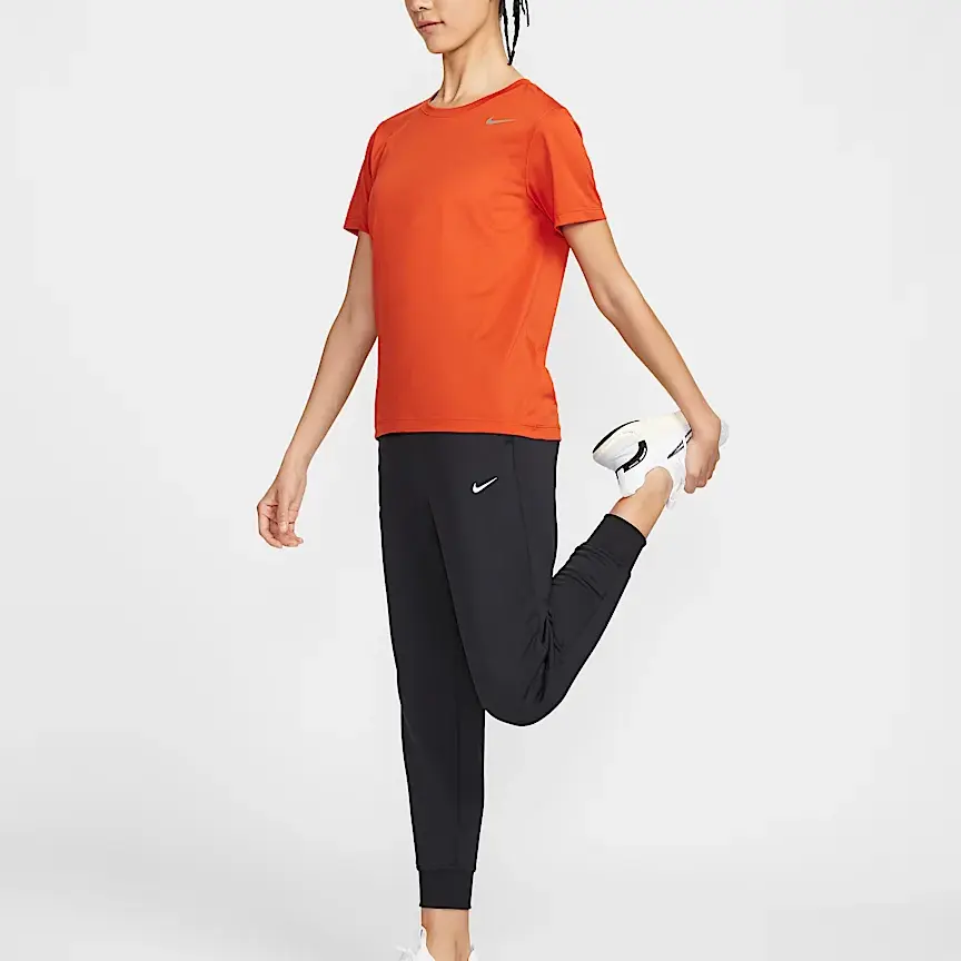 Футболка Dri Fit женская university orange Nike, оранжевый — фото 4