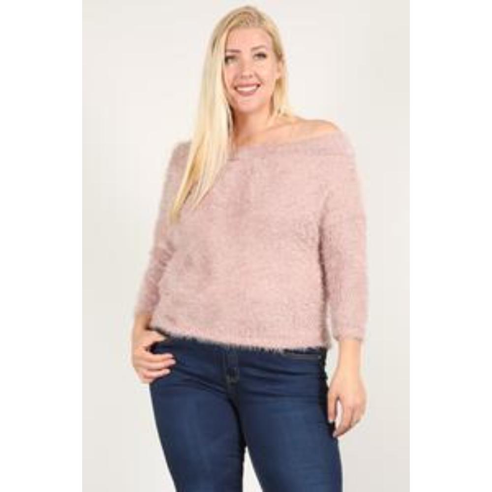 

Текстурированный топ с длинными рукавами FASHNZFAB, цвет mauve