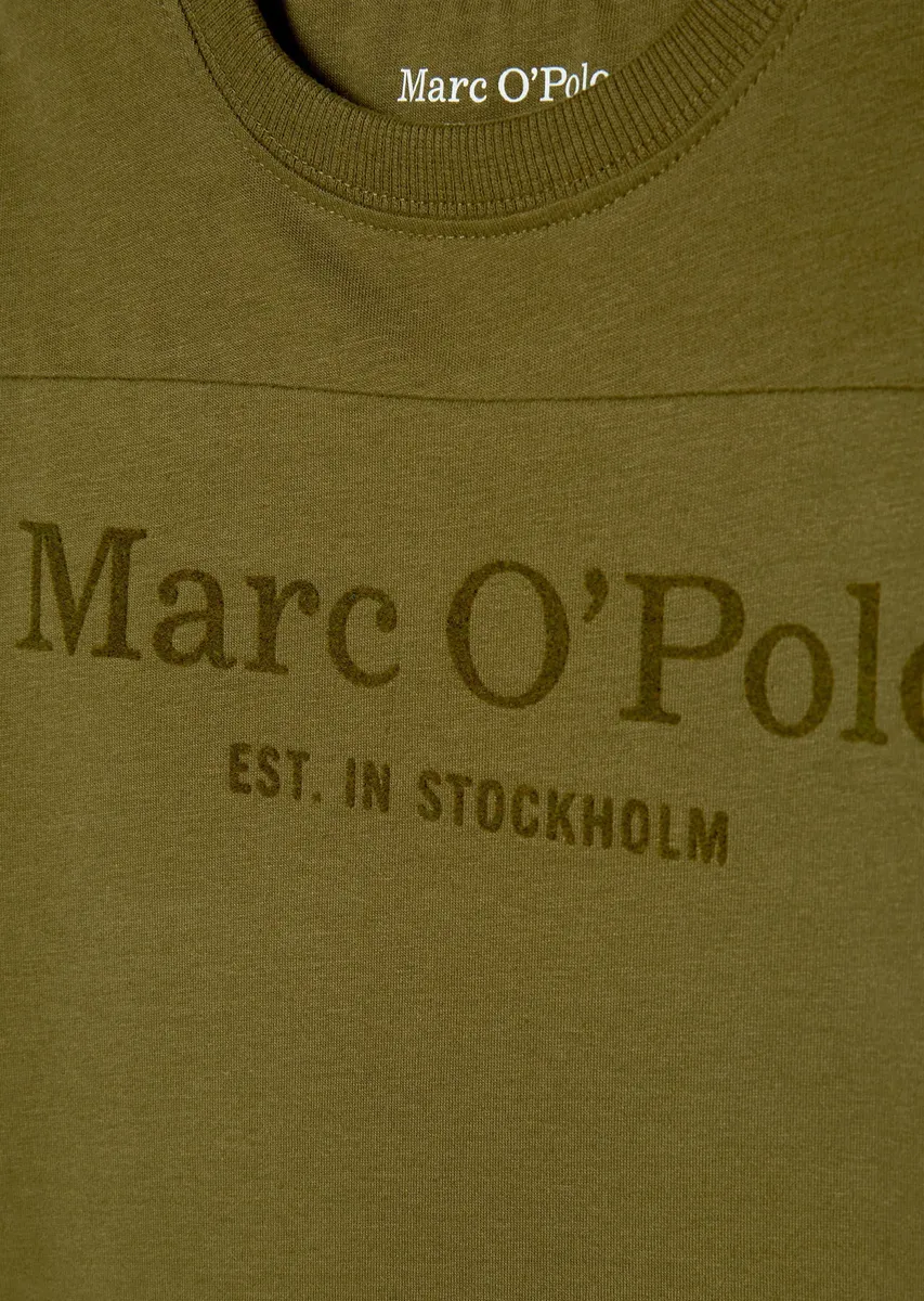 

Рубашка с длинными рукавами Marc O'Polo, выполненная из мягкого трикотажа из органического хлопка, зеленый