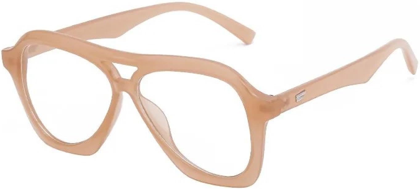 

Винтажные солнцезащитные очки в крупной оправе для женщин и мужчин, роскошные, в стиле панк, модные, популярные, с защитой от УФ-излучения UV400 TYUVIVO, Jelly Tea Clear