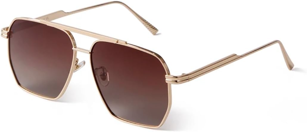 

Солнцезащитные очки с защитой UV400 | Розовые, плоская верхняя часть, большая оправа | для женщин и мужчин, для занятий спортом на открытом воздухе и вождения (03) LXLHWN, 10