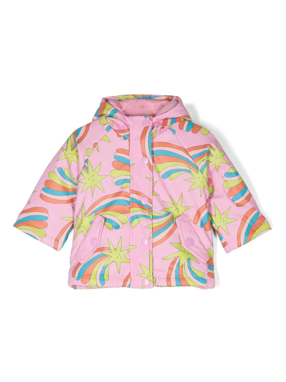 

Плащ с принтом Shooting Stars Stella McCartney Kids, белый