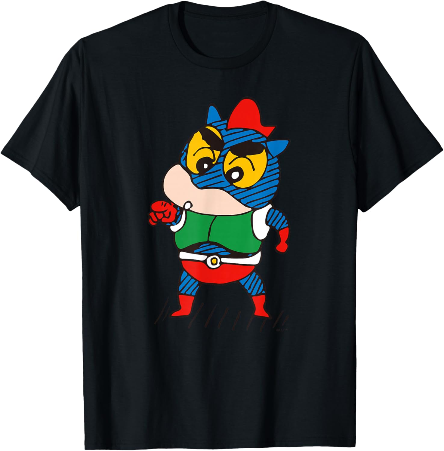 

Крейон Шин-чан в боевом наряде! Футболка Crayon Shinchan, черный