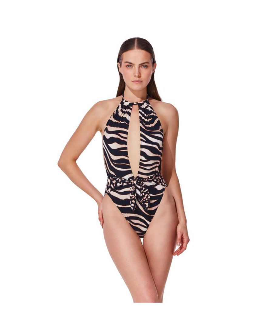 

Женский купальник Nambiti с высоким воротником и вырезом на шее Gottex, Safari