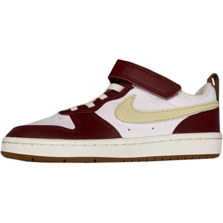 

Кроссовки для скейтбординга Court Borough 2 Court Borough противоскользящие износостойкие низкие детские Nike, красный/белый