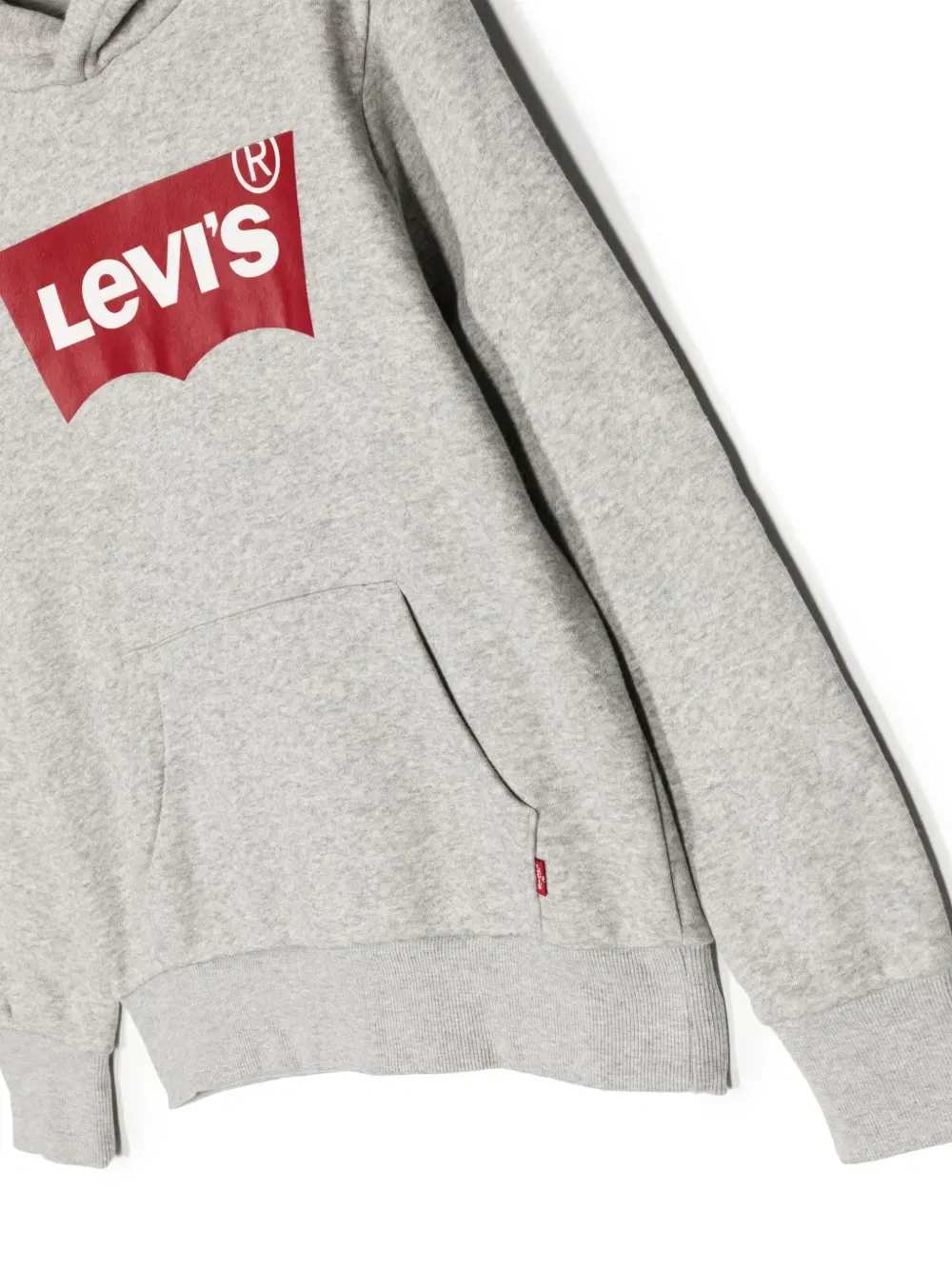 Худи с логотипом Levi's kids, серый — фото 3