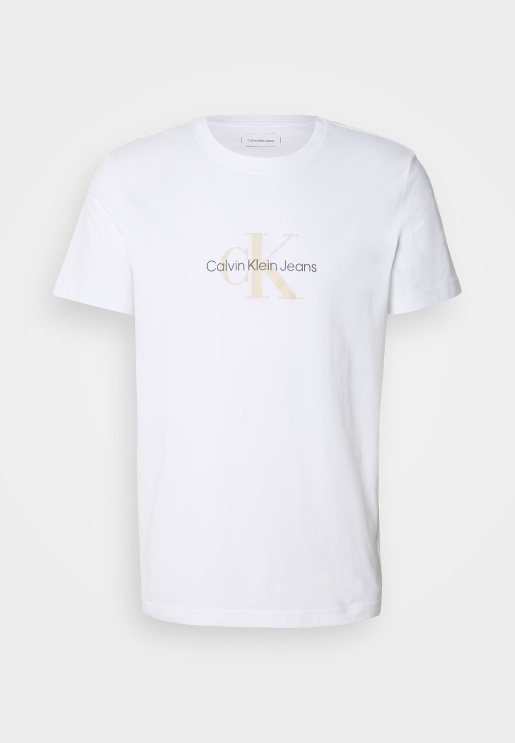 

Футболка с принтом DISTRESSED MONOLOGO TEE Calvin Klein, белый