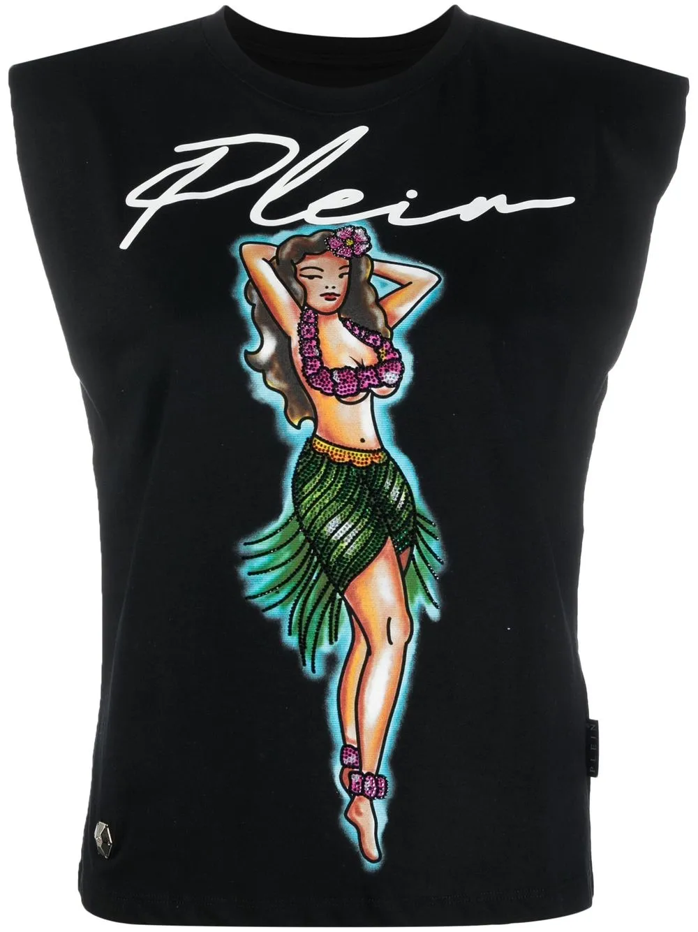 

Топ Aloha с логотипом Philipp Plein, черный