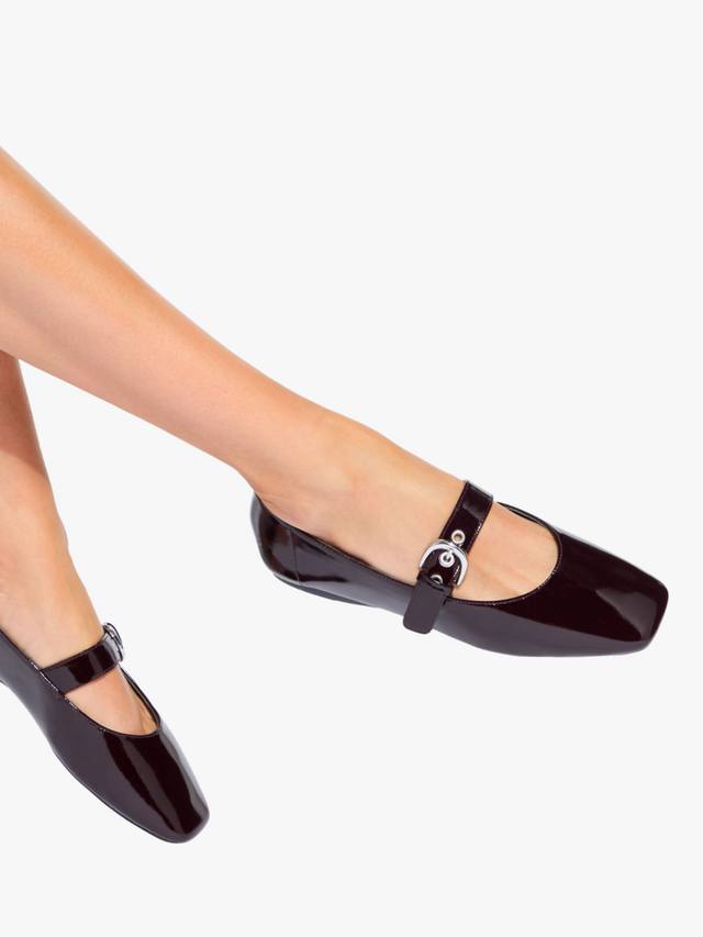 Балетные туфли из лакированной кожи nico KG Kurt Geiger, цвет Red Wine — фото 2