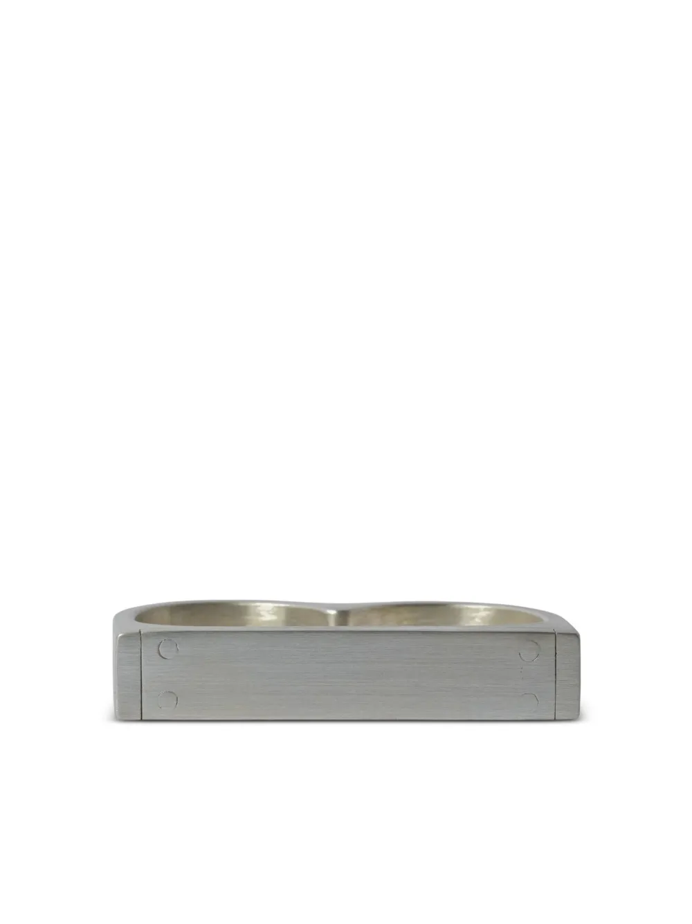 

Матовое серебряное кольцо Plate Double Parts of Four, серебряный, Серебристый, Матовое серебряное кольцо Plate Double Parts of Four, серебряный