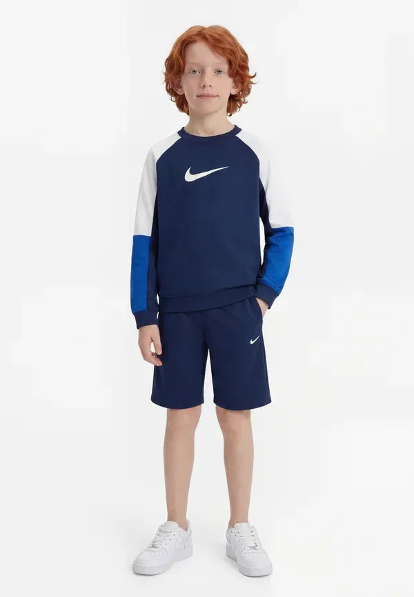 Толстовка Nike Sportswear, midnight navy/white/game royal, тёмно-синий/белый/игровой синий