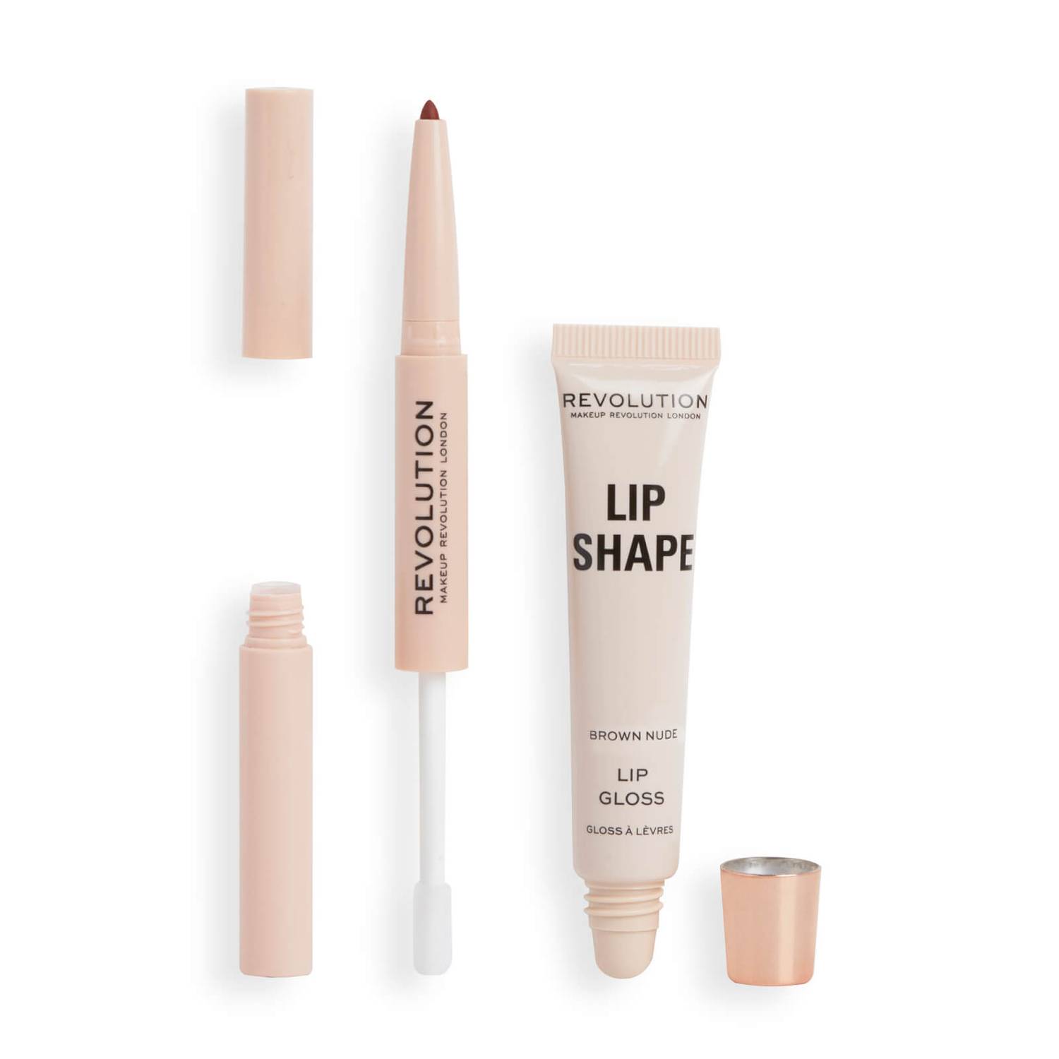 

Набор для губ Revolution Beauty Lip Shape Kit, Brown Nude