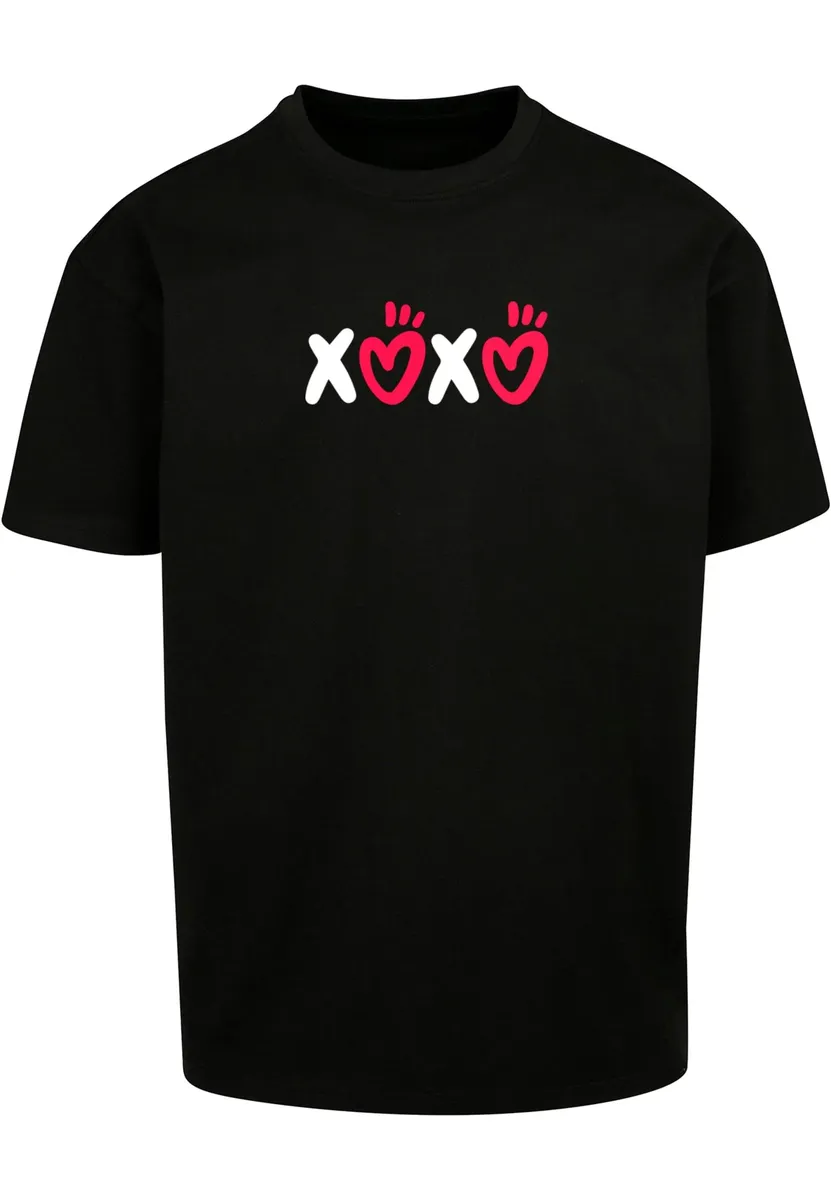 

Футболка Merchcode "Мужская футболка " Merchcode ко Дню святого Валентина — XOXO Heavy Oversized", черный