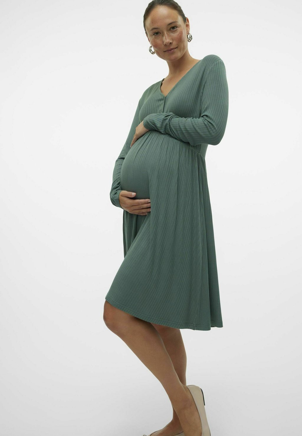 

Платье-джемпер TRINITY MAMALICIOUS, темно-зеленый