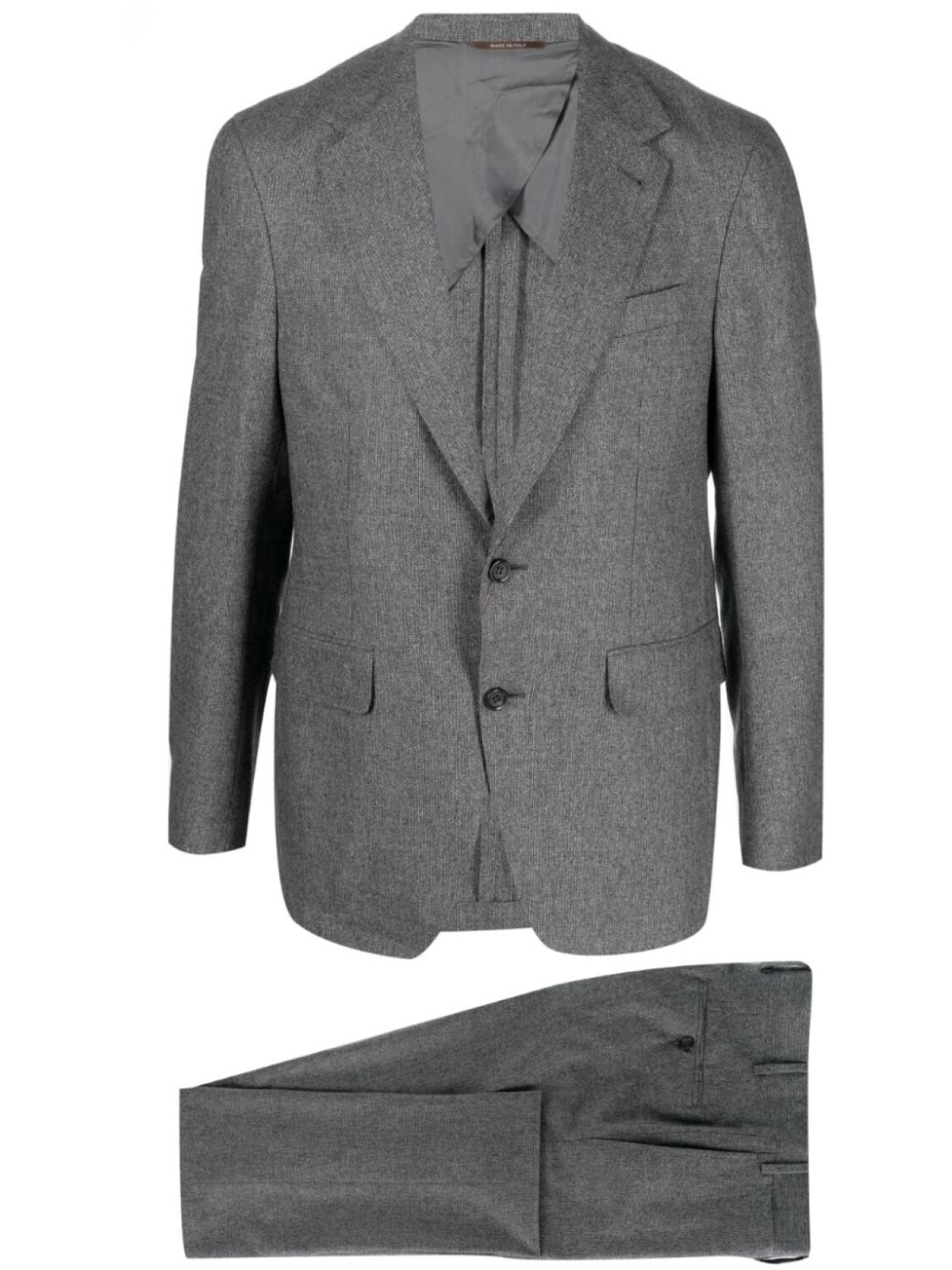 

Canali костюм с однобортным пиджаком, серый