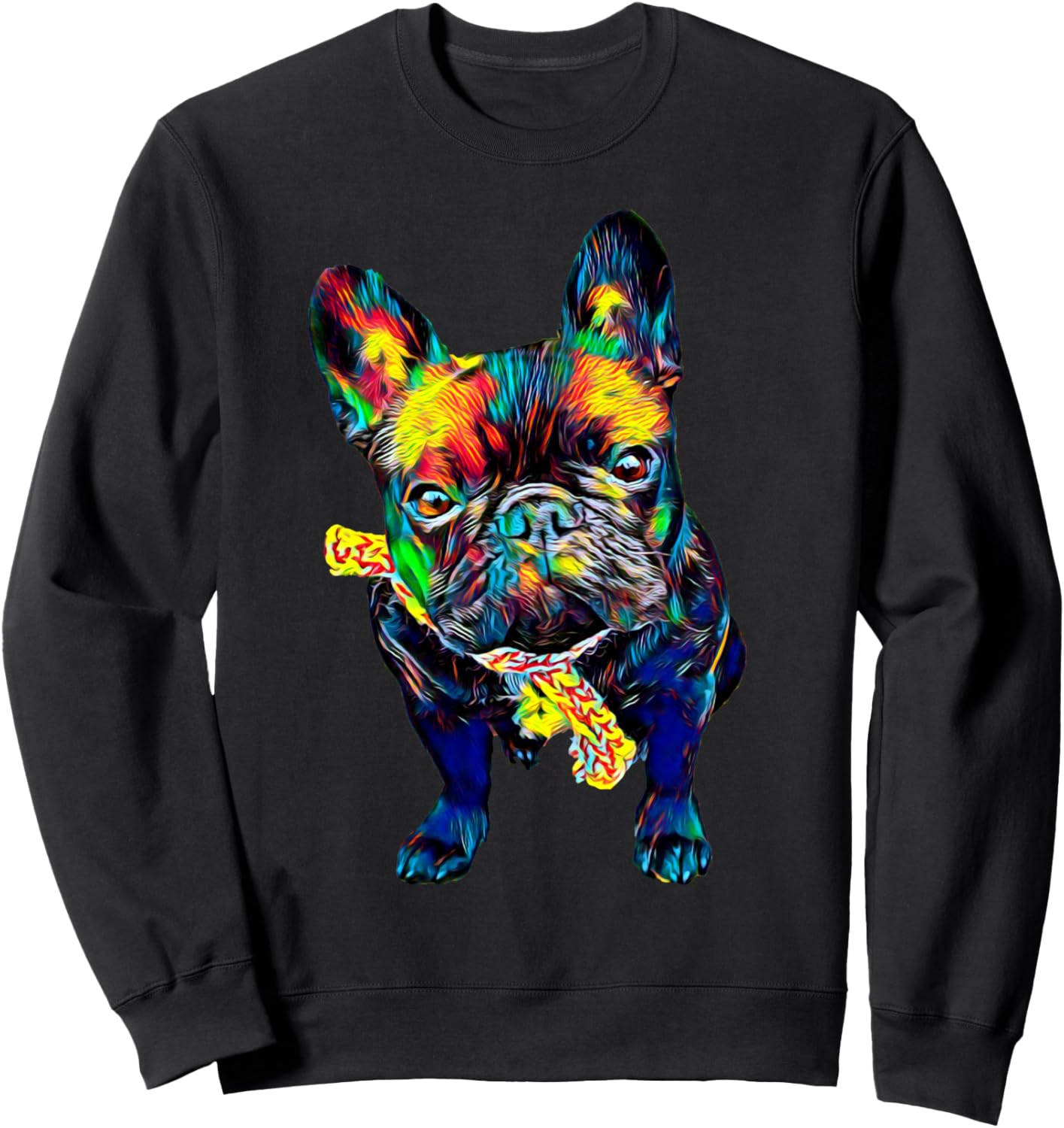 

Толстовка с изображением французского бульдога, черная Dog Superkatillz