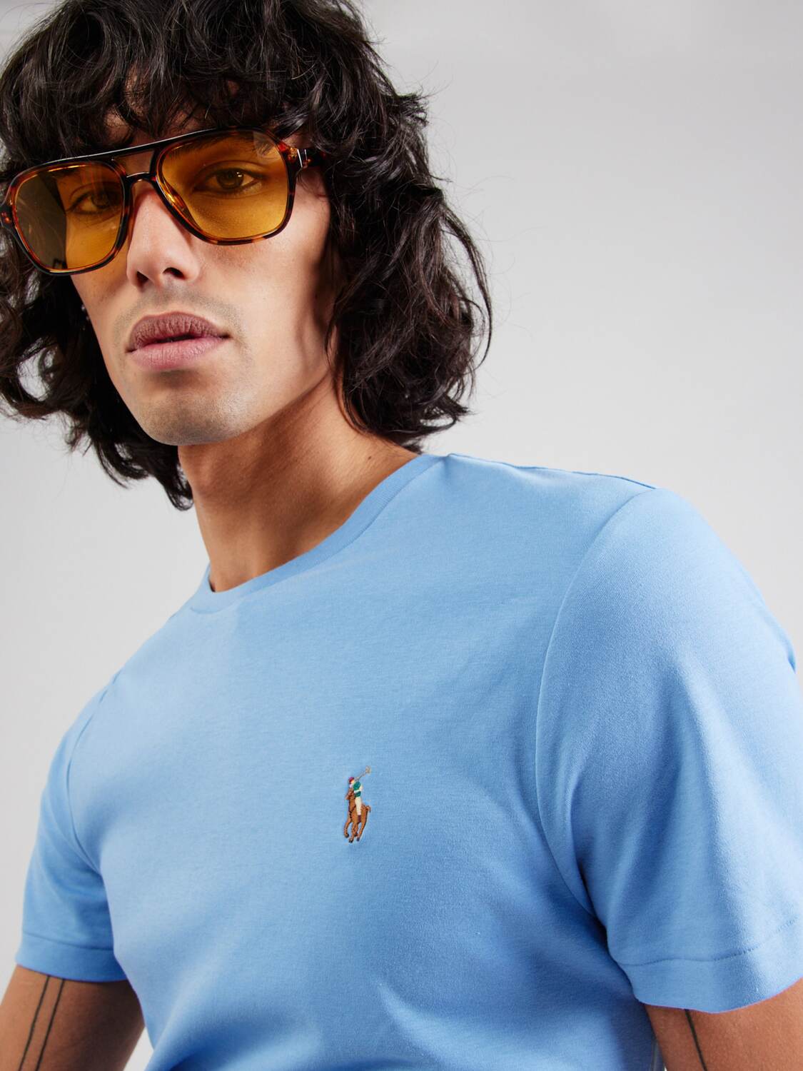 Polo Ralph Lauren Поло Regular fit в цвете Sky Blue — фото 2