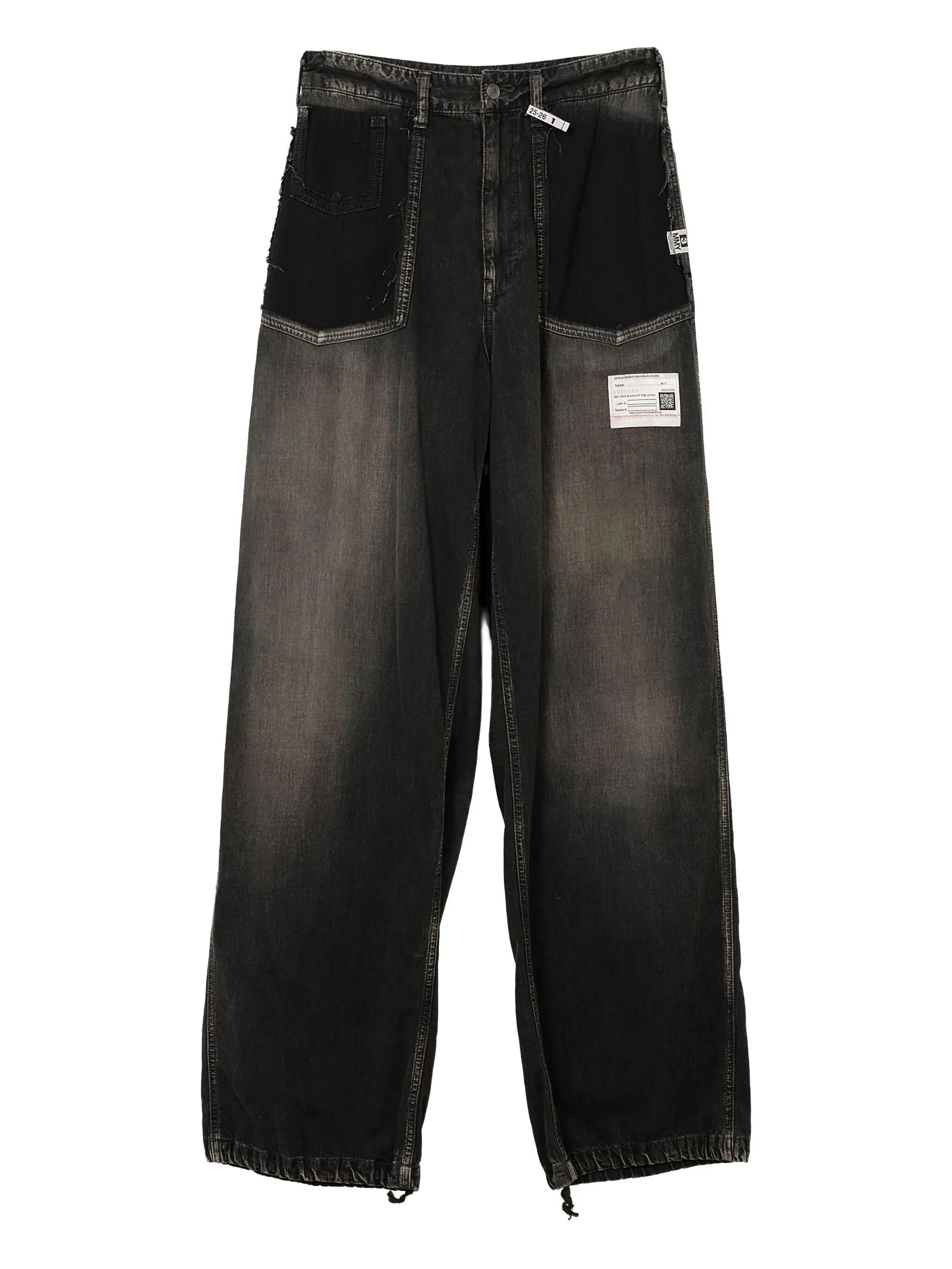 

Джинсы с вырезами Maison Mihara Yasuhiro, черный