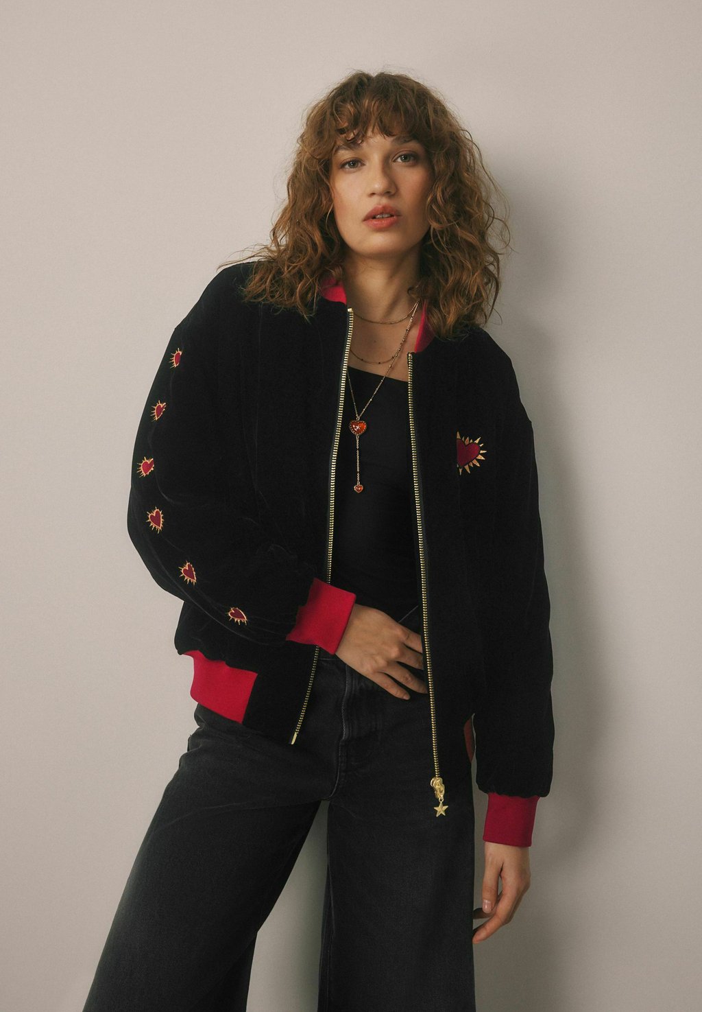 

Куртка-бомбер EMBROIDERED Rockett St George, черный
