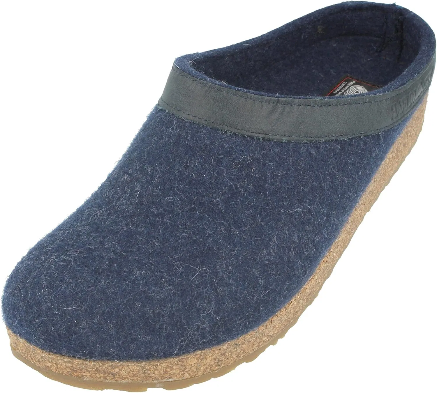 Войлочные тапочки-сабо HAFLINGER Grizzly Torben из чистого шерстяного войлока, Jeans Colour