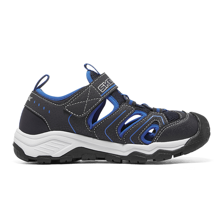 Skechers Детские сандалии с амортизацией, дышащие, износостойкие, легкие, синие, для подростков — фото 2
