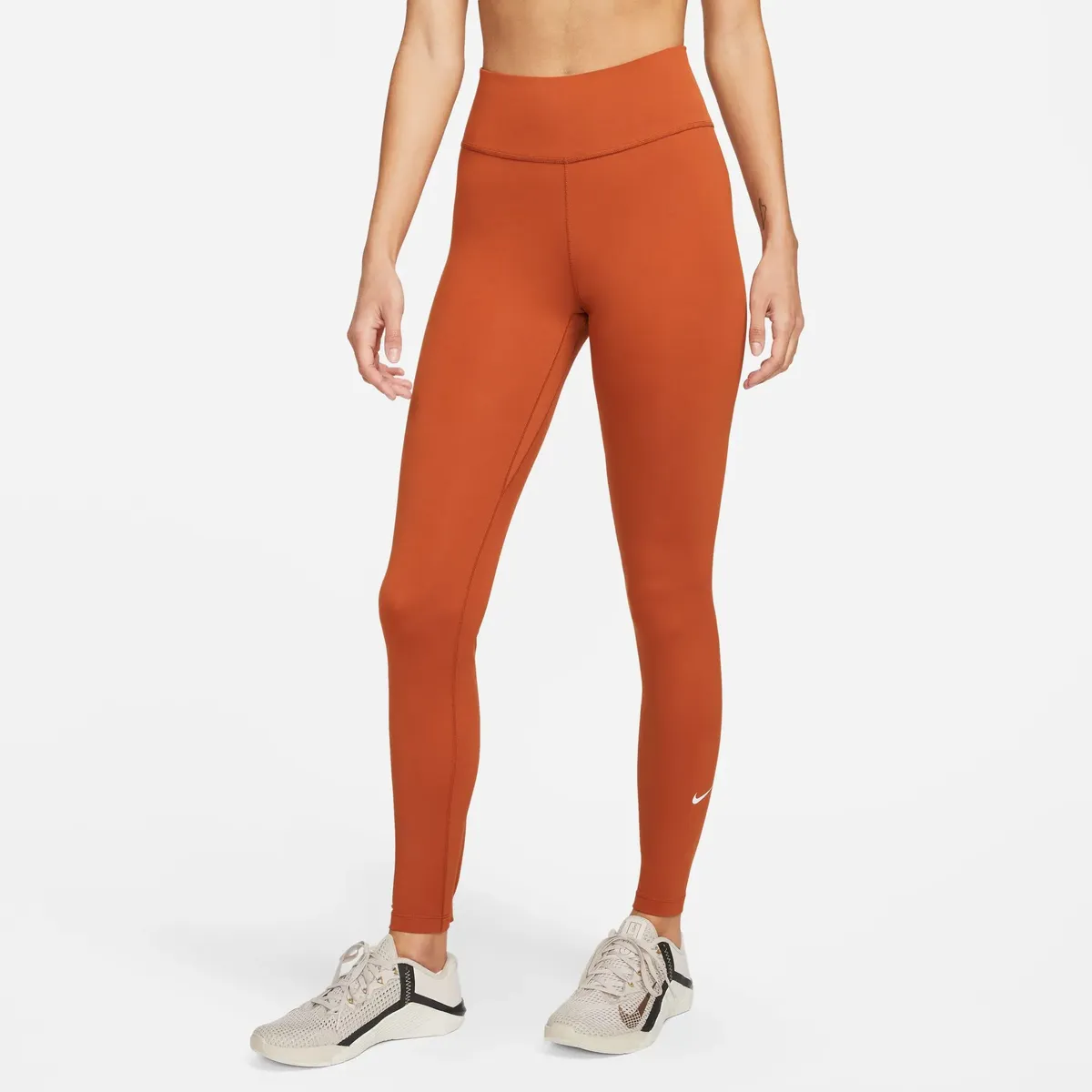 

Тренировочные тайтсы Nike "ONE WOMEN'S MID-RISE LEGGINGS", коричневый