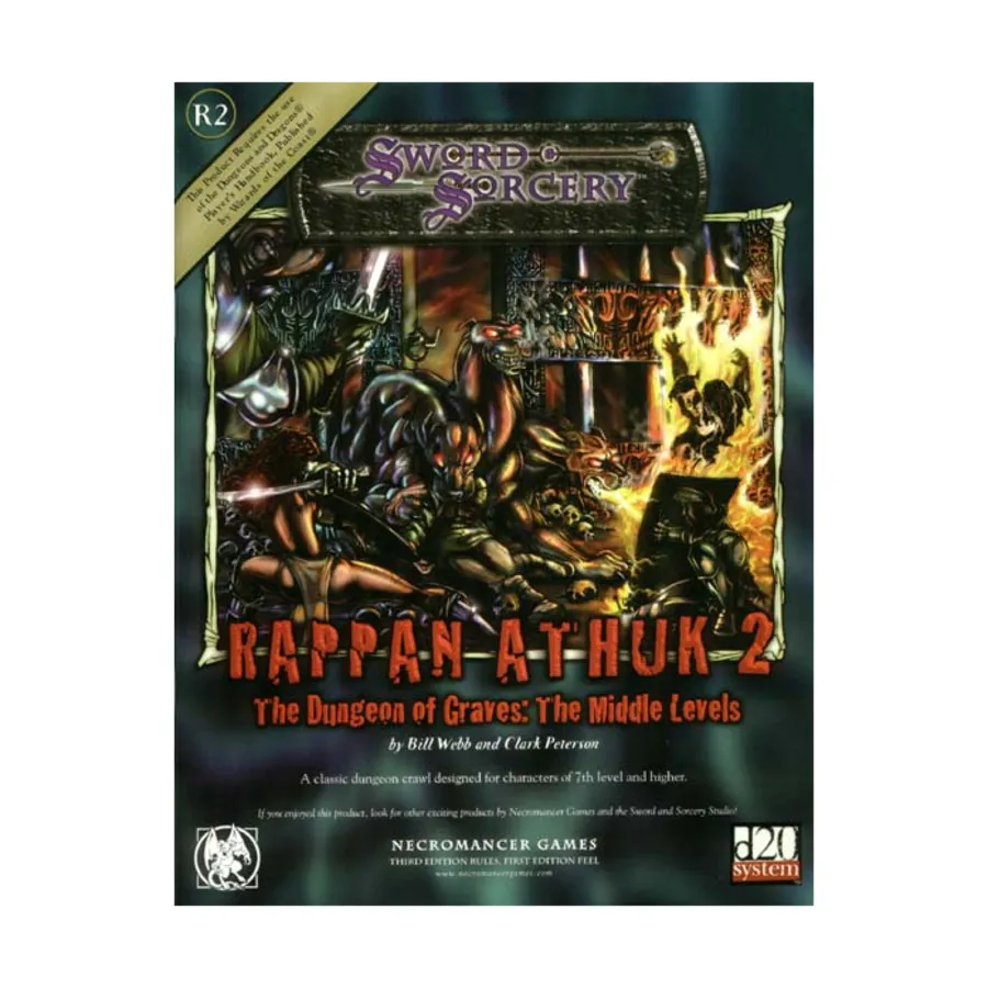 

Модуль Rappan Athuk #2 - The Dungeon of Graves - The Middle Levels, d20 Fantasy Adventures (Necromancer Games)