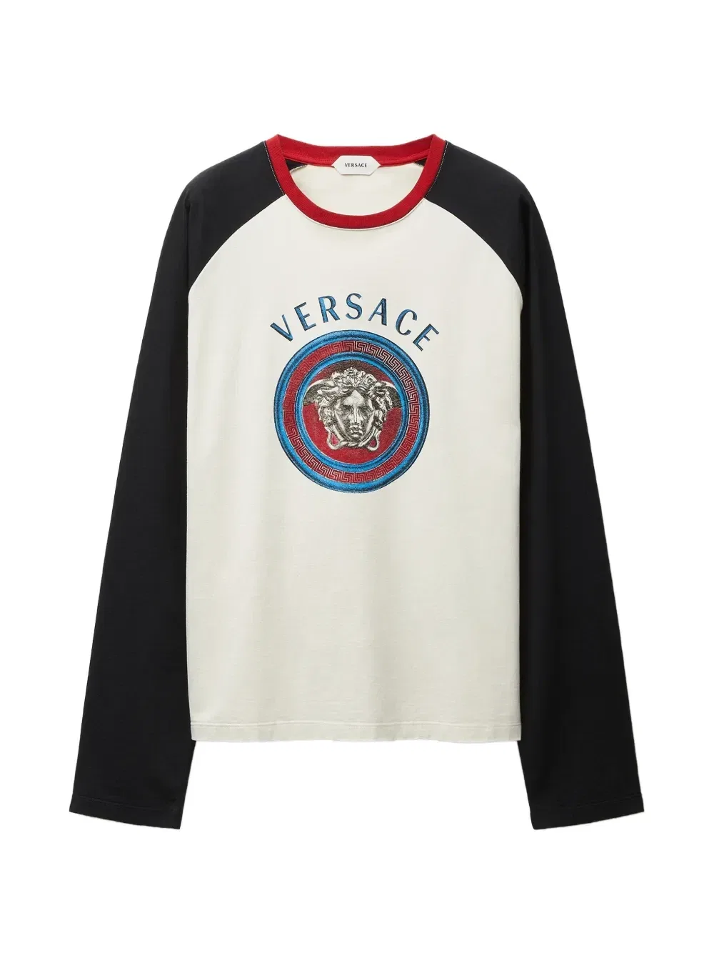 Футболка Medusa с рукавами реглан VERSACE, белый