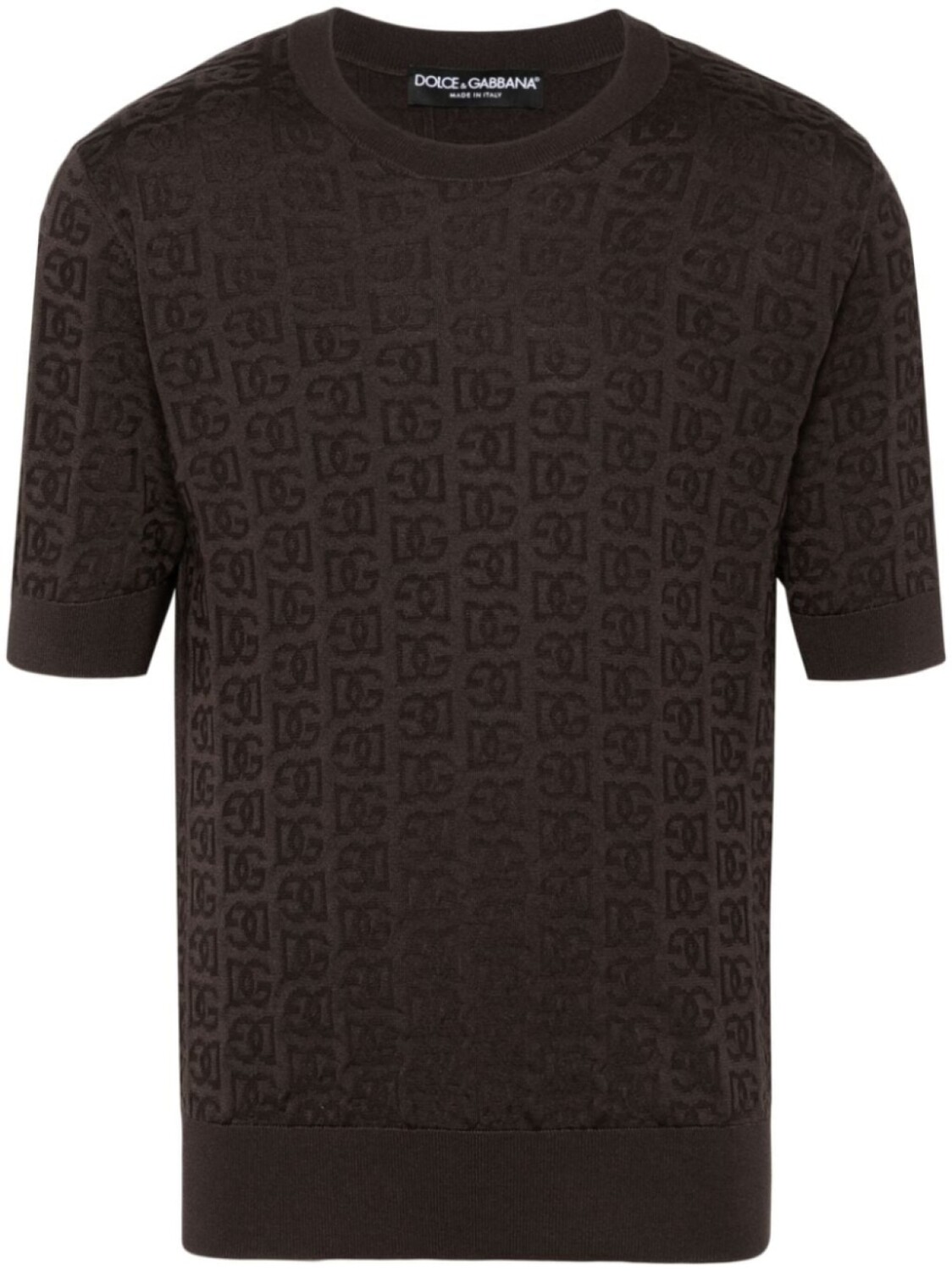 

Dolce & Gabbana жаккардовая футболка с монограммой