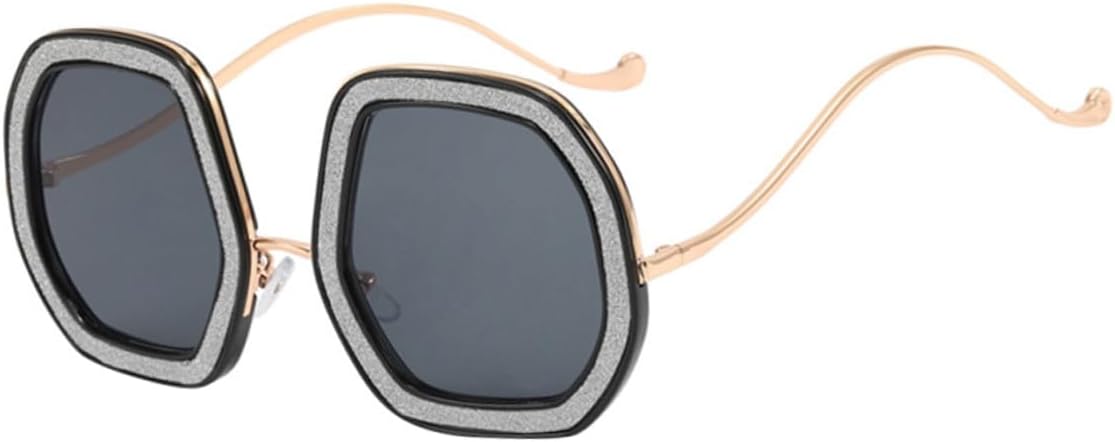 

Солнцезащитные очки VANZACK Oversized для женщин, ретро-стиль, черная оправа, блестящие стразы, защита от УФ-излучения, идеально подходят для пляжа, вечеринок и отдыха на природе, Grey