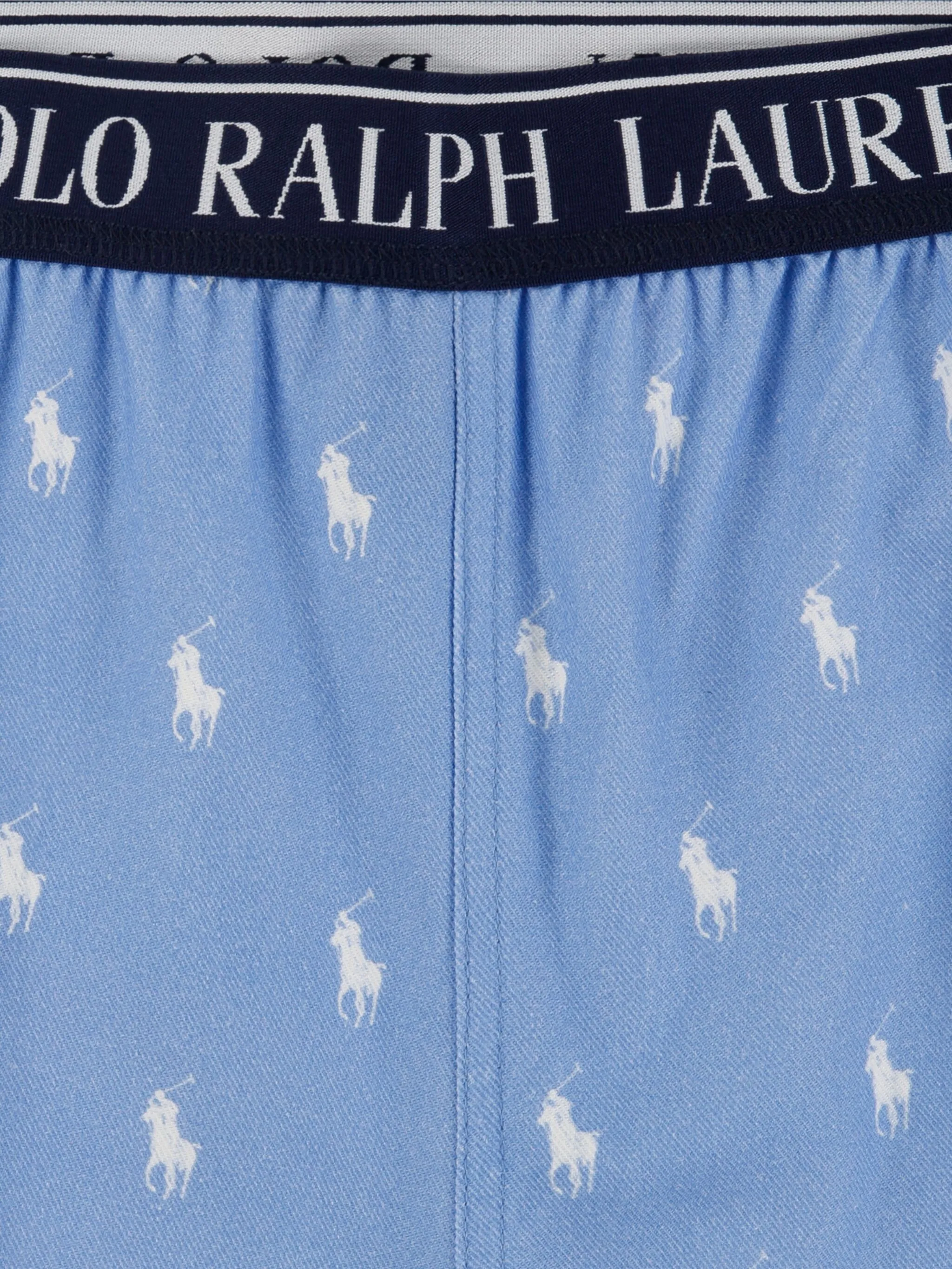 Пижама с принтом Polo Pony Polo Ralph Lauren Kids, синий — фото 3