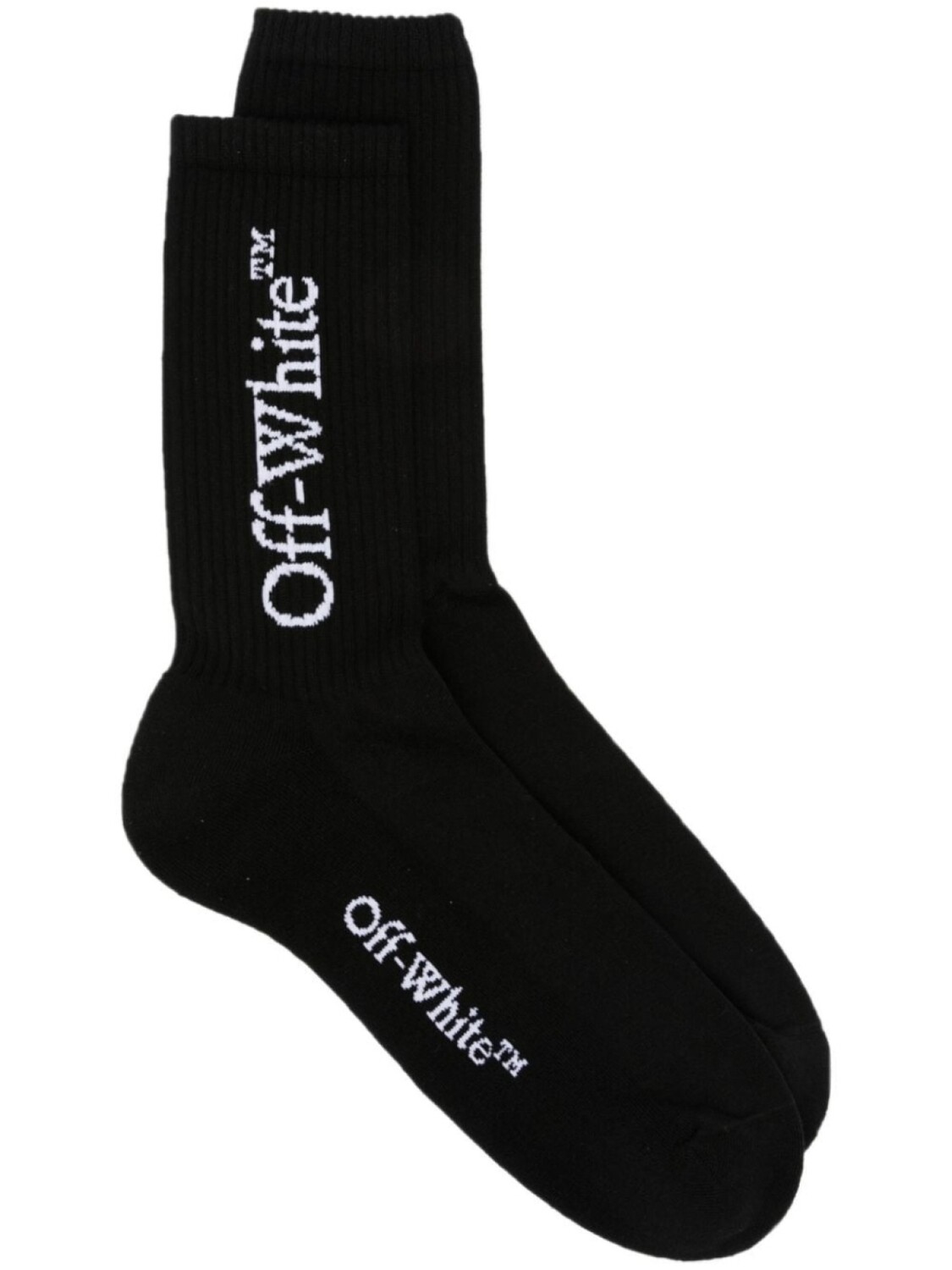 

Off-White носки Bookish с логотипом, черный