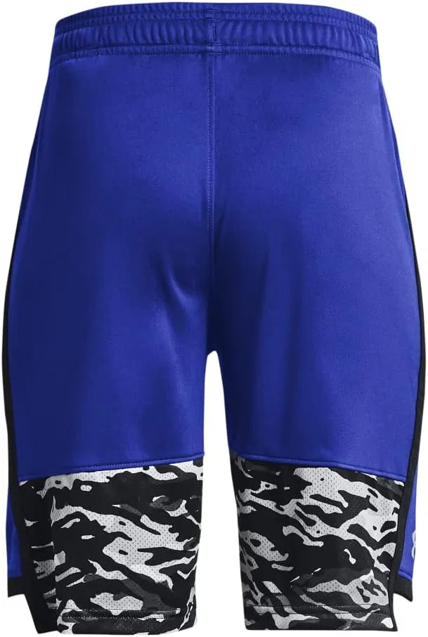 Детские шорты Under Armour Stunt 3.0 с принтом, Royal (400)/Black — фото 2