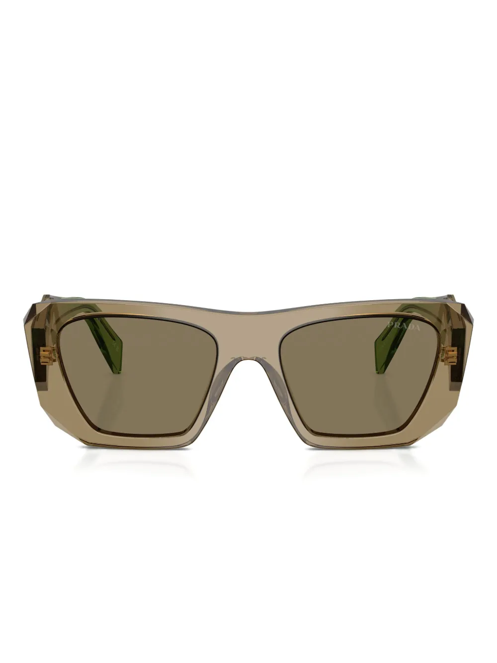 

Солнечные очки Symbole в геометричной оправе Prada, коричневый