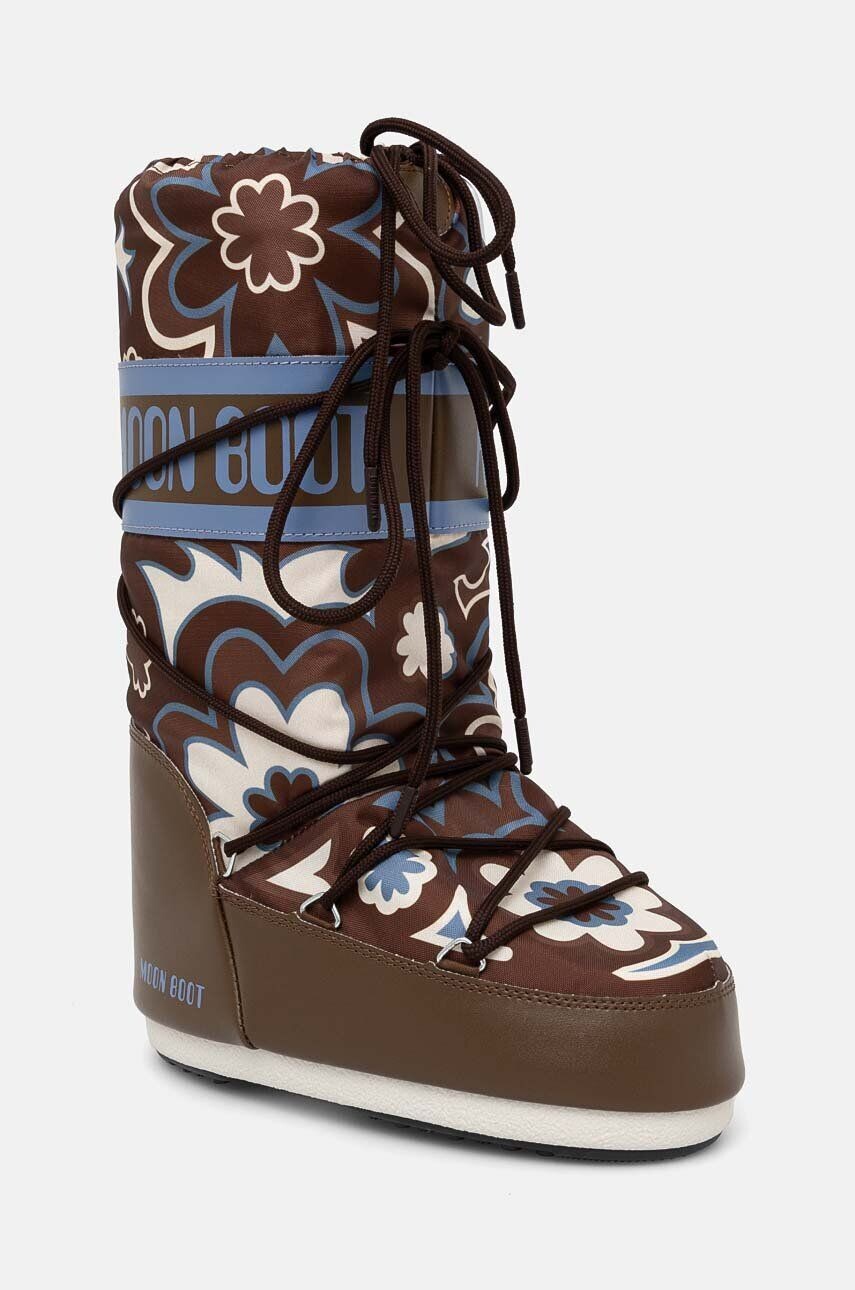 

Зимние ботинки Moon Boot MB ICON FLOWER, коричневый