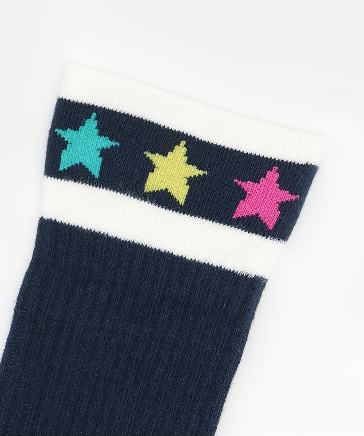 Сложенные носки средней высоты X-girl Stages, Navy blue — фото 3