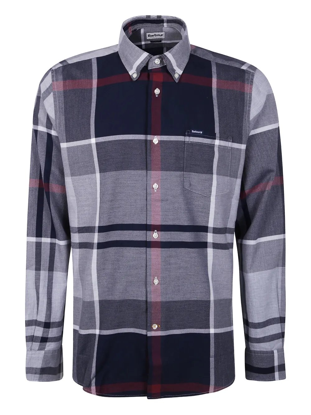 

Рубашка в клетку Barbour, синий