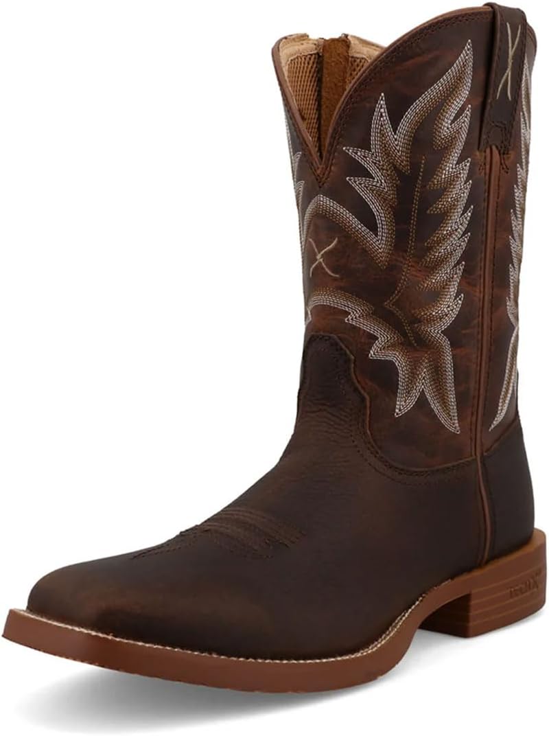 

Ботинки Twisted X Men's 11 Tech X, широкий квадратный носок с Tech X, коричневый