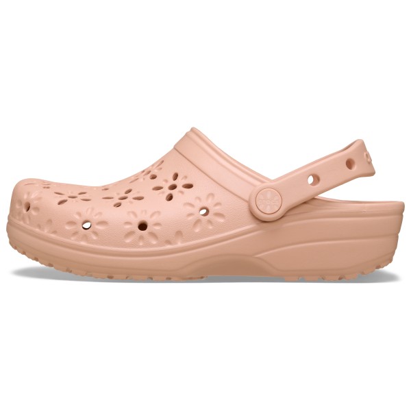 Классические сандалии-сабо с цветочным вырезом Crocs, Chalk — фото 2