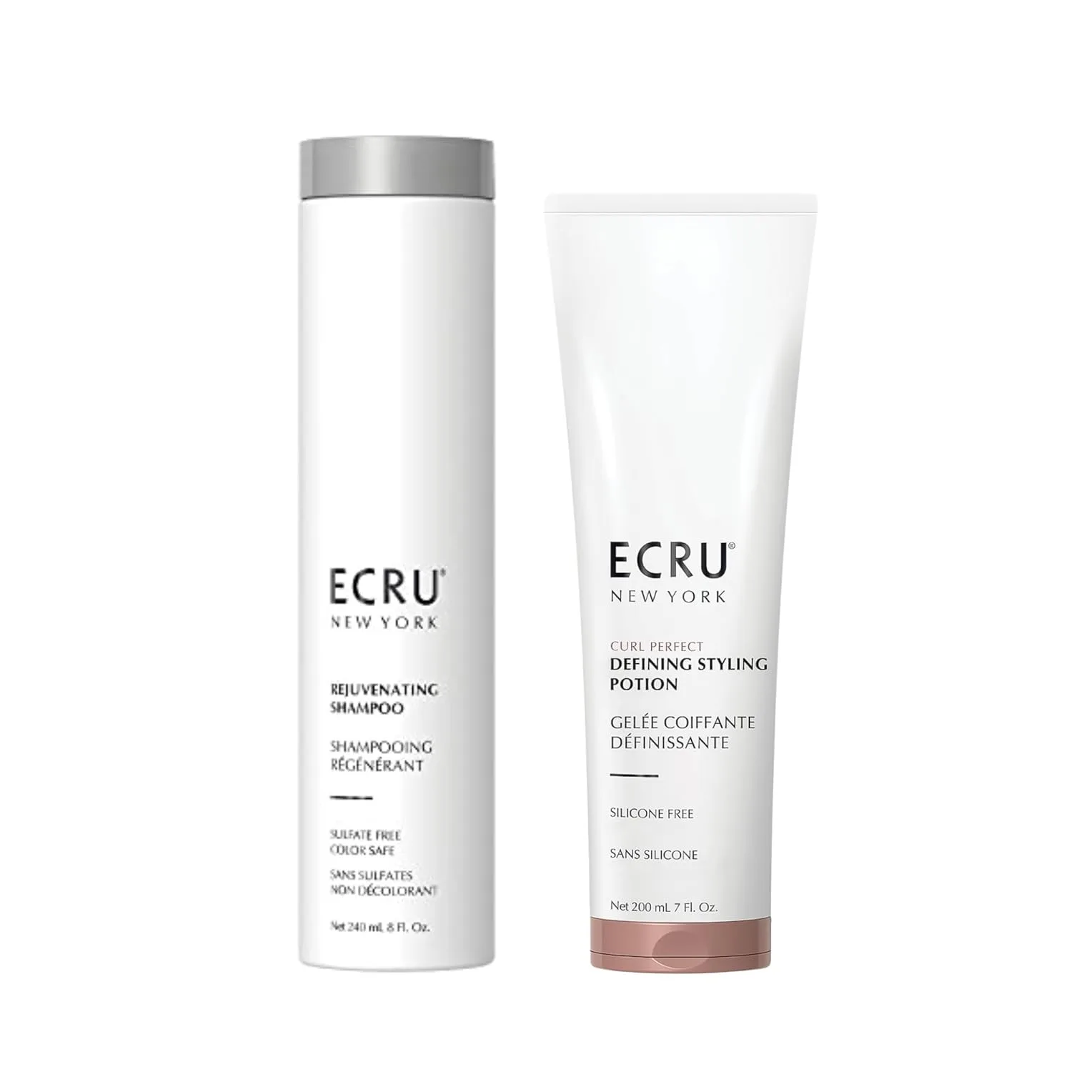 Набор ECRU: омолаживающий шампунь 237 мл + средство для укладки волос Defining Styling Potion (по 1 флакону каждого). Ecru New York