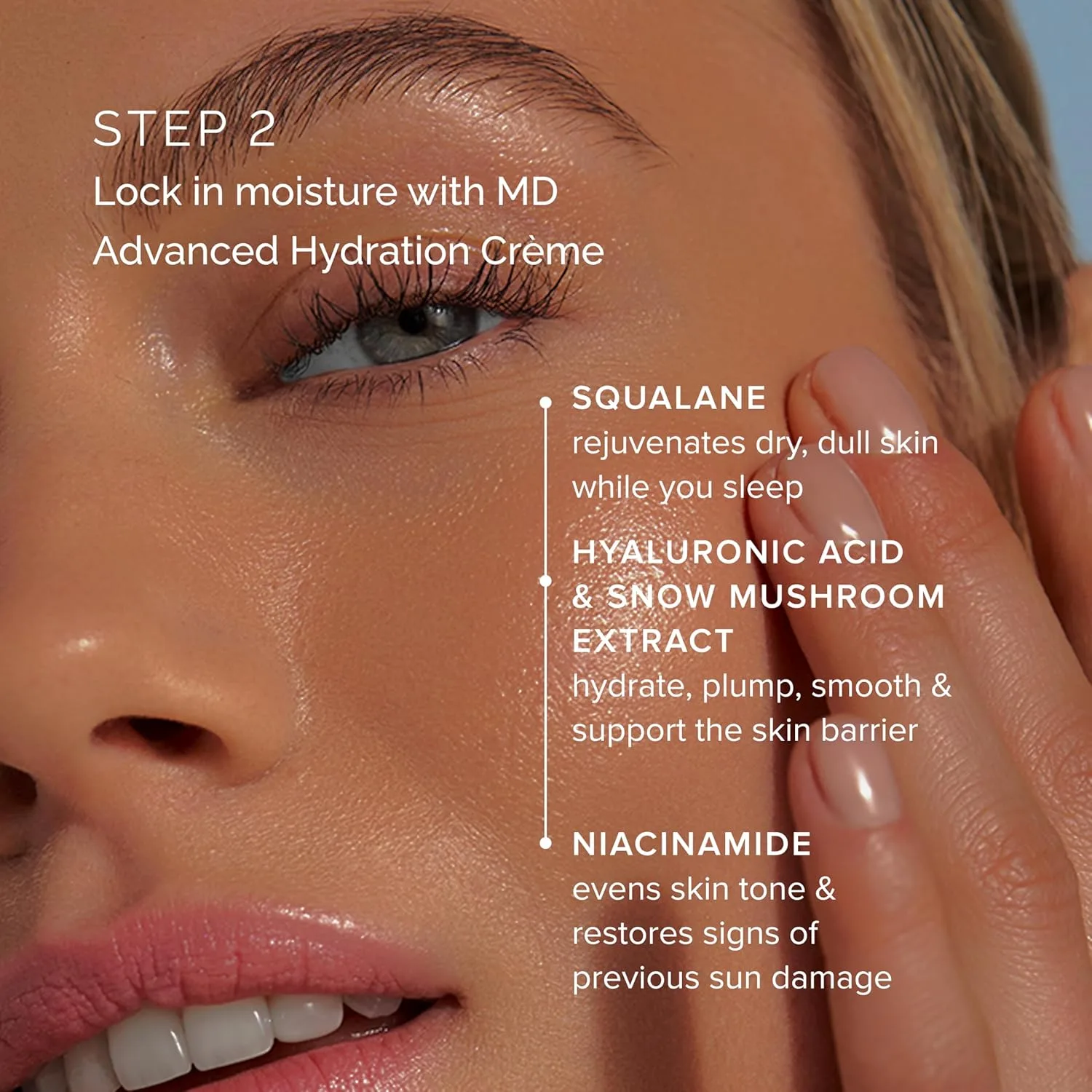 Набор MDSolarSciences MD Advanced Hydration Crème и Evening Retinol Serum | Антивозрастной ночной уход за кожей | Гиалуроновая кислота, церамиды и пептиды | Уменьшает морщины и пигментные пятна — фото 4