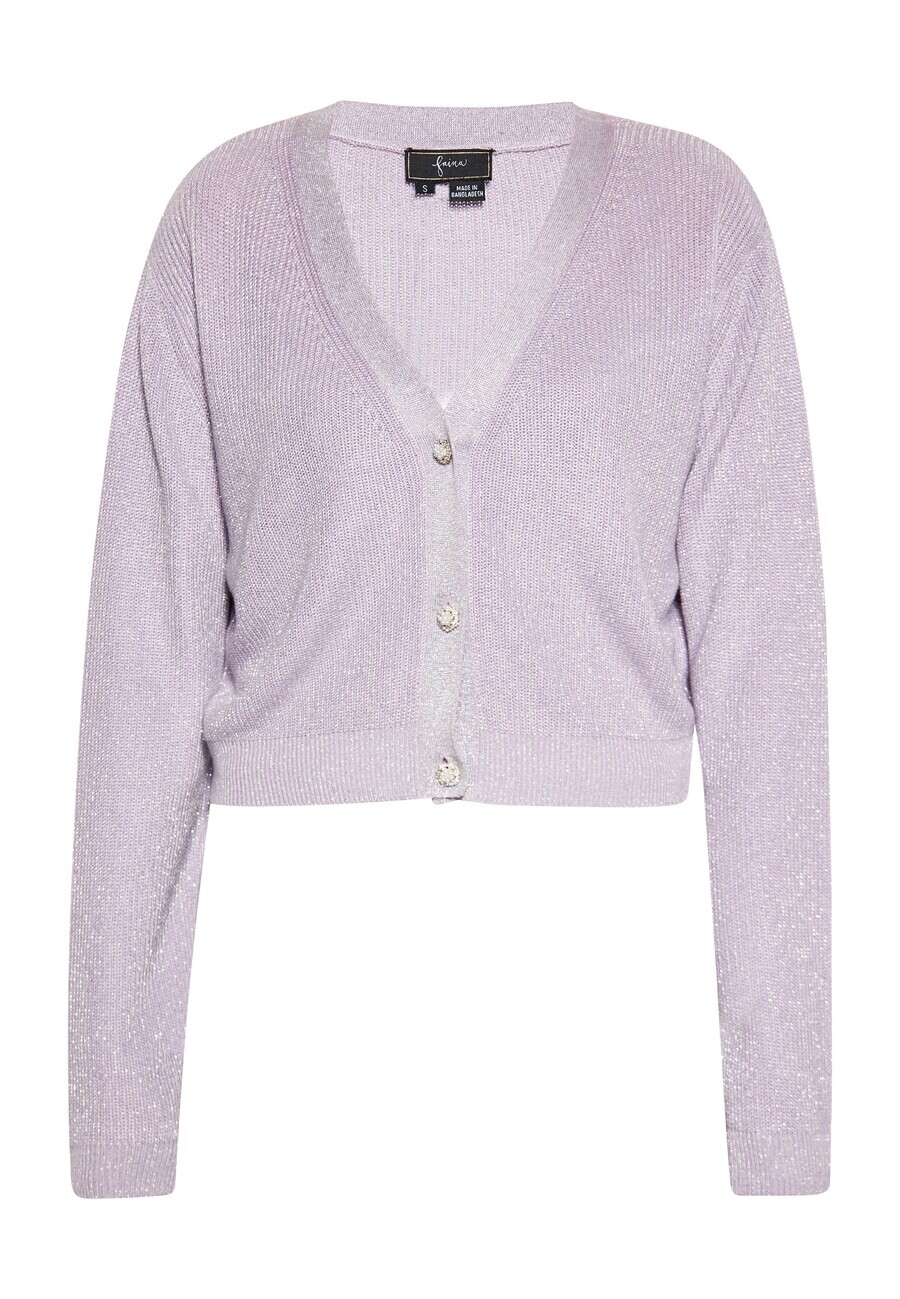 

Вязаный кардиган faina Knit Cardigan, сиреневый